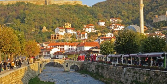 Blick auf die Altstadt von Prizren